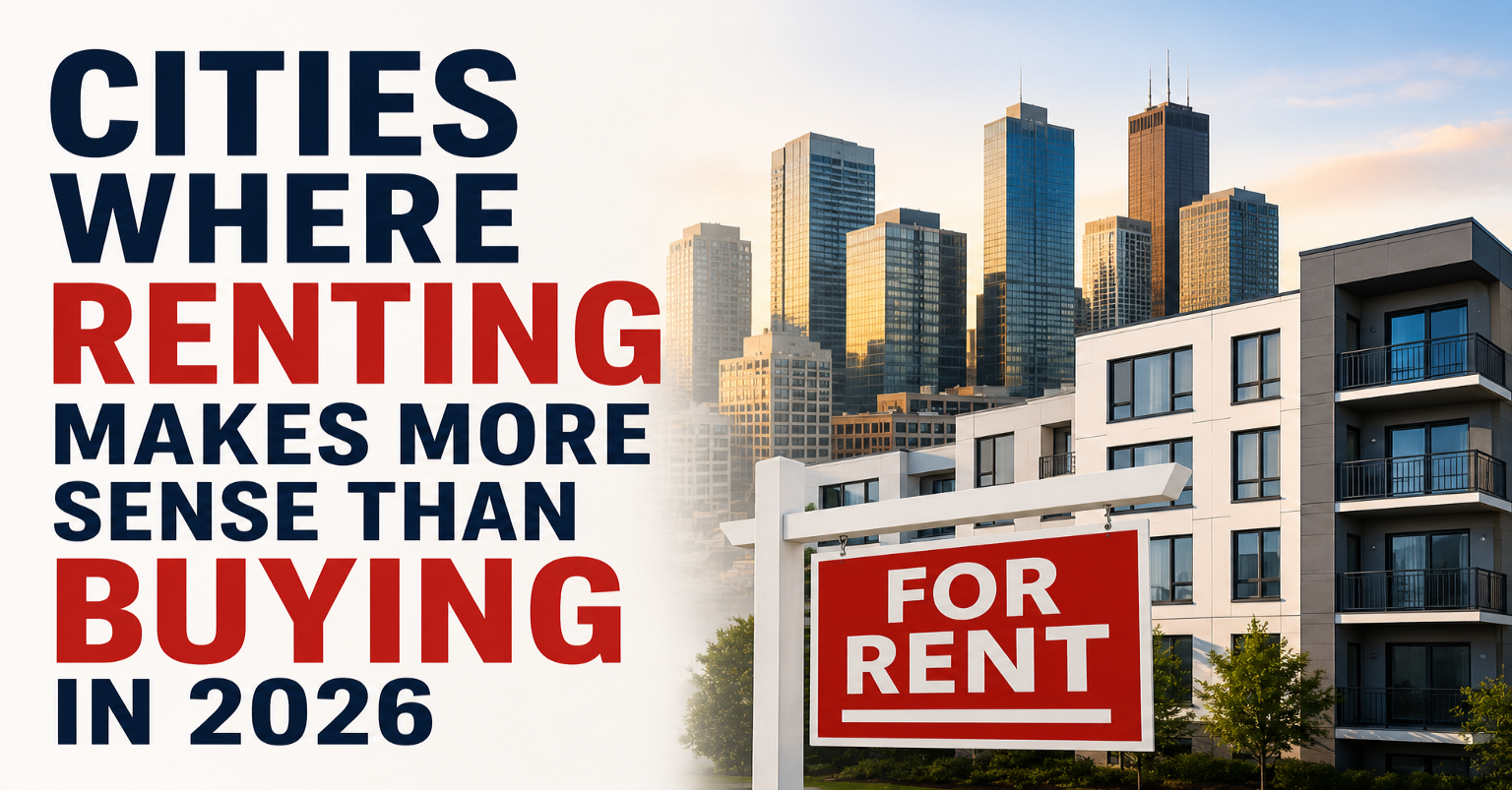 Cities Where Renting Makes More Sense Than Buying in 2026
