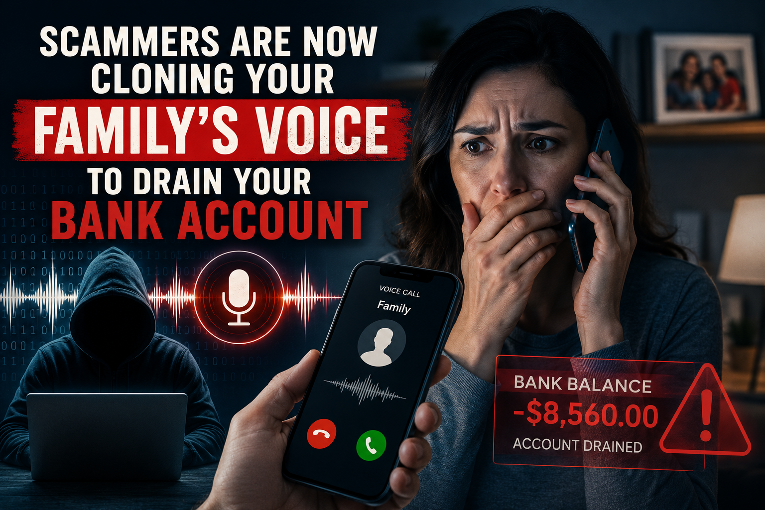 Scammers Are Now Cloning Your Family’s Voice to Drain Your Bank Account