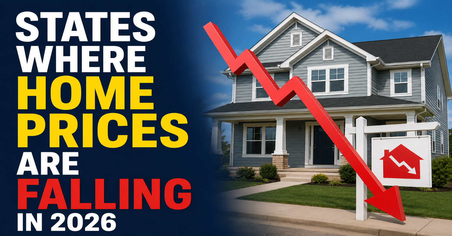States Where Home Prices Are Falling in 2026