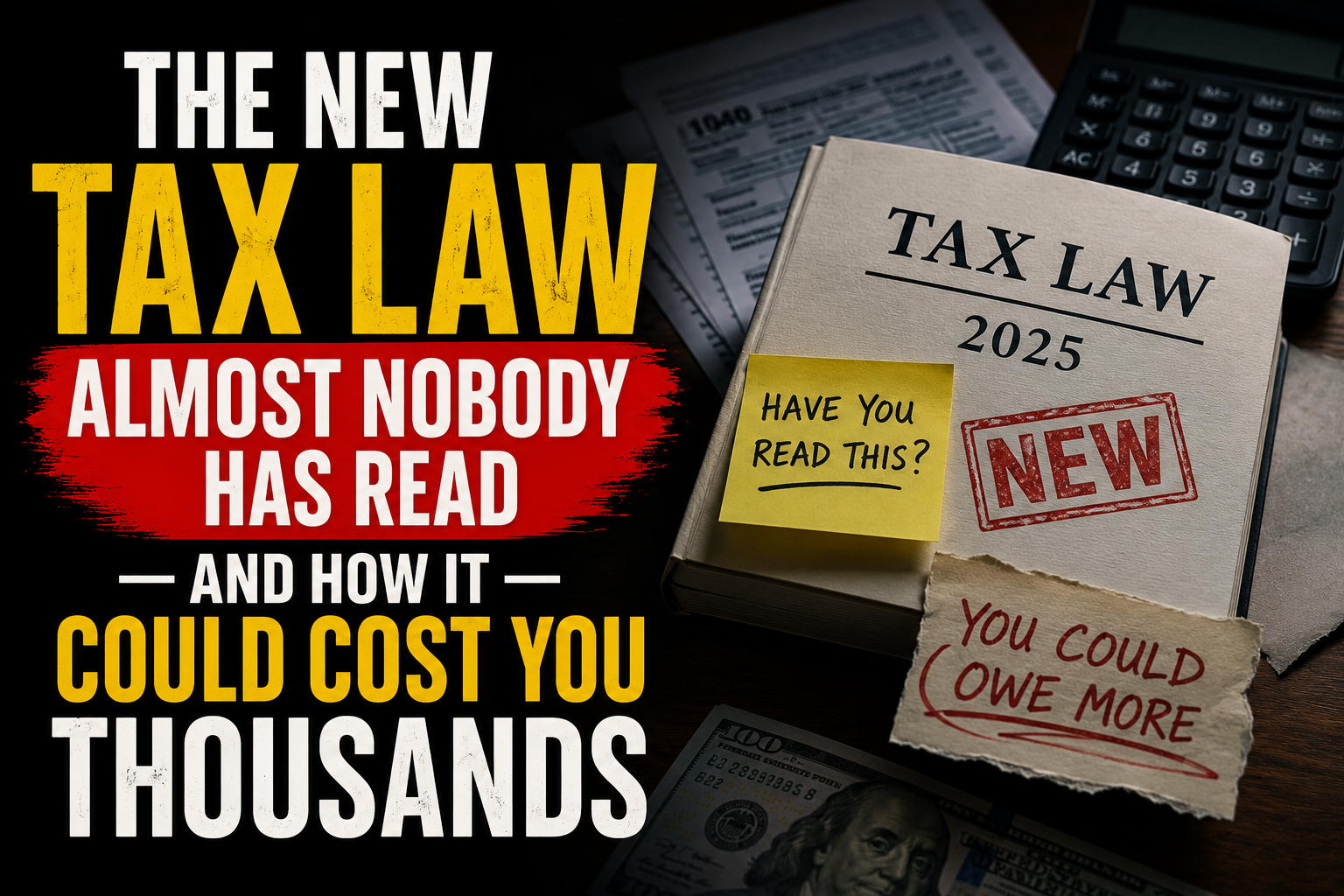 The New Tax Law Almost Nobody Has Read — And How It Could Cost You Thousands
