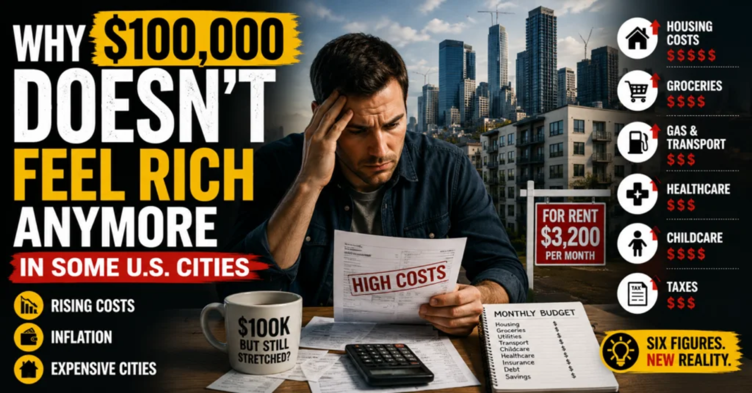 Why $100,000 Doesn’t Feel Rich Anymore in Some U.S. Cities