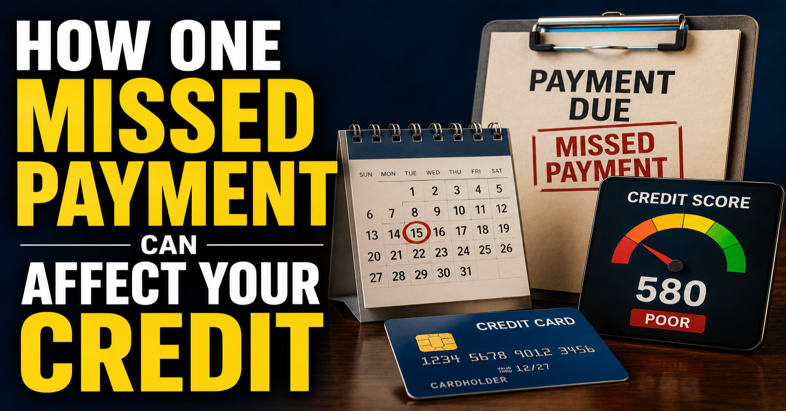 How One Missed Payment Can Affect Your Credit
