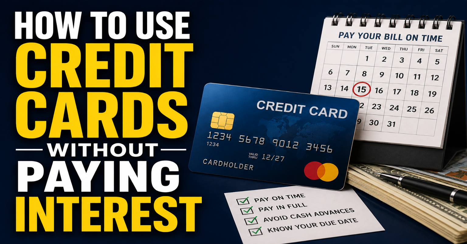 How to Use Credit Cards Without Paying Interest