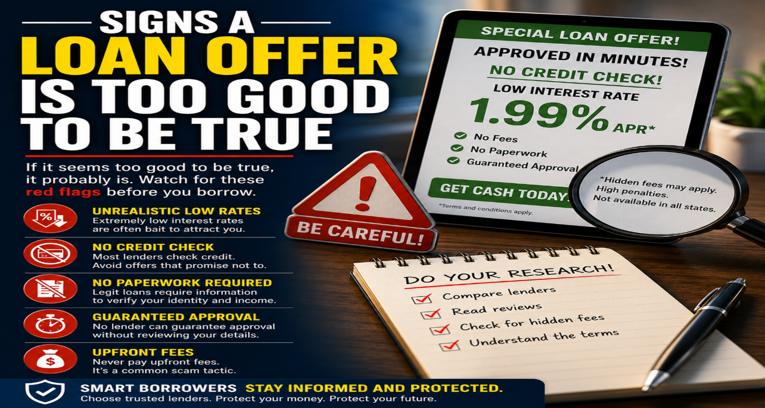 Signs a Loan Offer Is Too Good to Be True