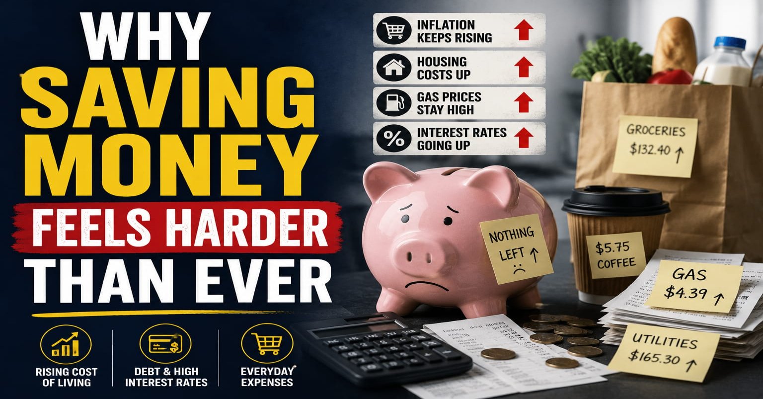 Why Saving Money Feels Harder Than Ever