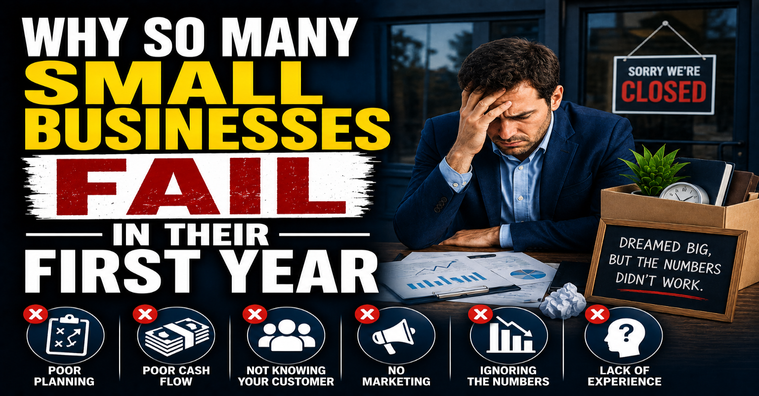 Why So Many Small Businesses Fail in Their First Year