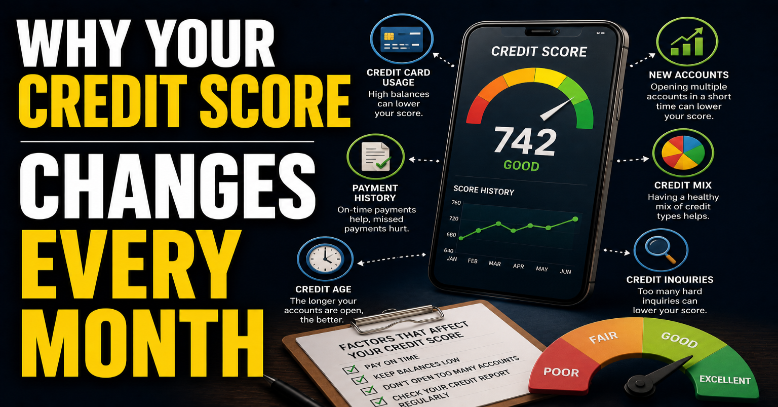 Why Your Credit Score Changes Every Month