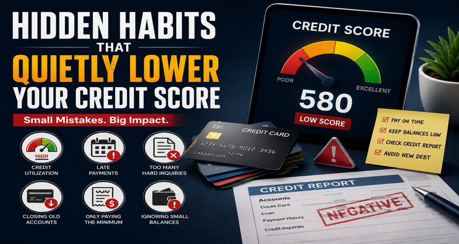 The Hidden Habits That Quietly Lower Your Credit Score